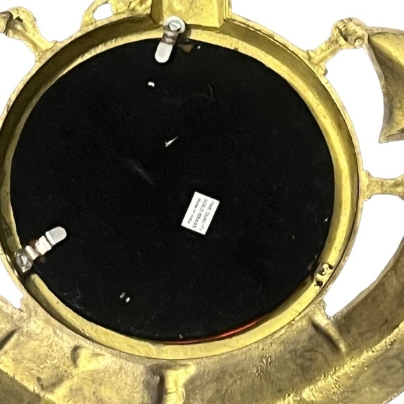 Vintage Solid Brass Ships Anchor Nautical Framed Mirror - Picture 4 of 9